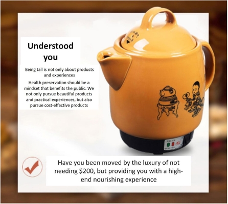 Automatischer Kräutertopf für die traditionelle chinesische Medizin Eine perfekte Kombination von Kultur