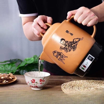Charakteristische Braune Operation Kochen Medizin Haushalt Portable Health Pot für zu Hause