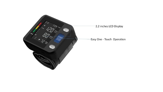 Einfacher Shuttle-Betrieb Digitales Handgelenk Blutdruckmessgerät CE Sphygmomanometer für zu Hause