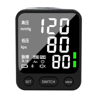 Intelligente Druckbelastung Portables elektronisches Sphygmomanometer mit großem LCD-Bildschirm