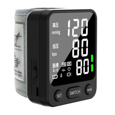 Intelligente Druckbelastung Portables elektronisches Sphygmomanometer mit großem LCD-Bildschirm