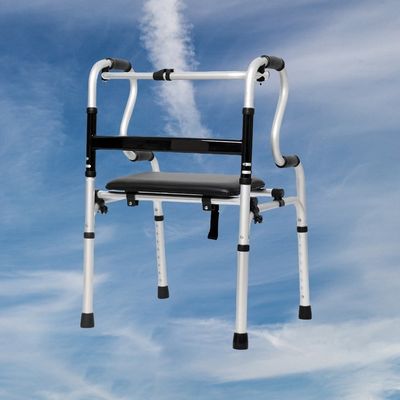 Tragbares Klappbein Training Gehhilfe ohne Räder Thwart Leder Wasserdicht