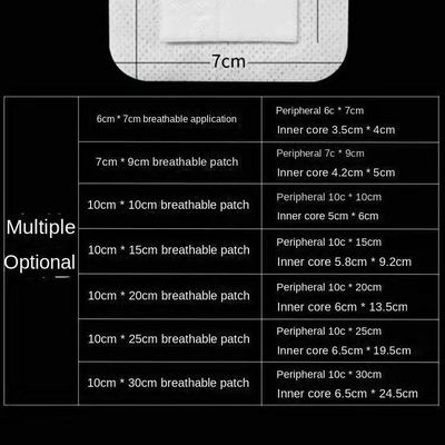 40 Tabletten Medizinisches Atmungsanwendbares Wundverband mit Pad GB/T18830-2009 Standard