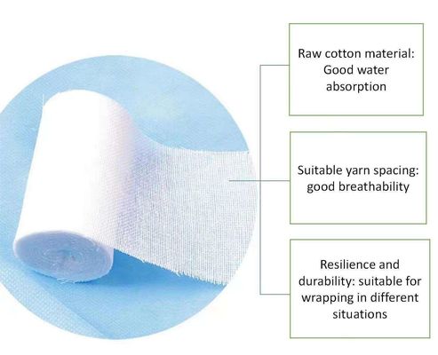 Medizinische Baumwolle Große Rolle 5cm*600cm mit Jumbo Chirurgische Sterile Hydrophile Gaze Roll