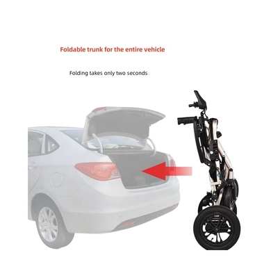 Entwurf eines elektrischen Rollstuhls für behinderte Reisende Klappbar, tragbar und flugfreundlich