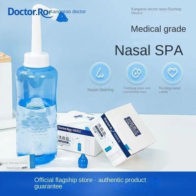 Wirksame Behandlung von Rhinitis und Nasenverstopfung mit Baby-Nasenspritze