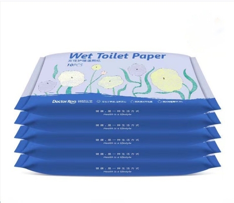 200mm*150mm Blattgröße Keine Reizung Leicht nasses Toilettenpapier zum Wischen von Gesäß