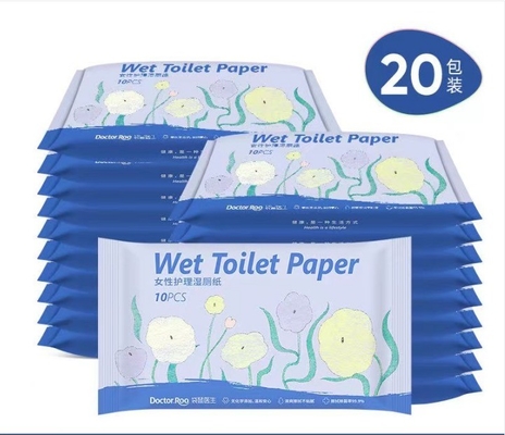 200mm*150mm Blattgröße Keine Reizung Leicht nasses Toilettenpapier zum Wischen von Gesäß