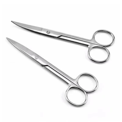 Chirurgische Instrumente 14cm Medizinische geschwungene Schere Edelstahl