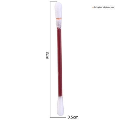 Medizinische Flüssigkeit Baumwoll-Swab-Stick Desinfektionsart Ferninfrarot-Sterilisationszeit 1 min