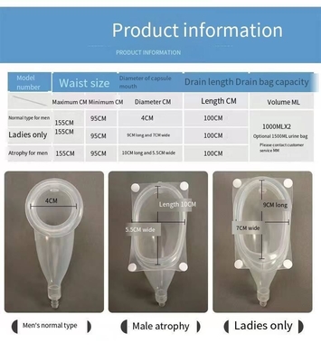 Portable Männliche Behälter Urinbeutel für Sammler externe Harnkatheter Home Class I