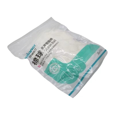 Raffinierte absorbierende medizinische Baumwollkugeln Verpackung 100 g Produktzusammensetzung 100% reine Baumwolle