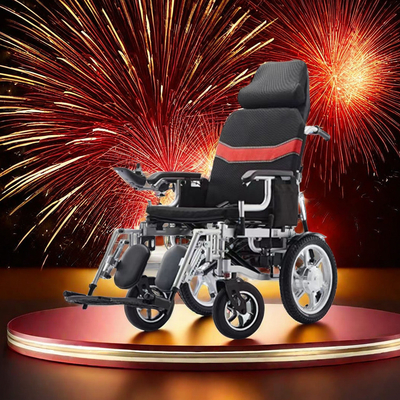 Full Recline High Backrest elektrischer Rollstuhl für medizinische Leistung