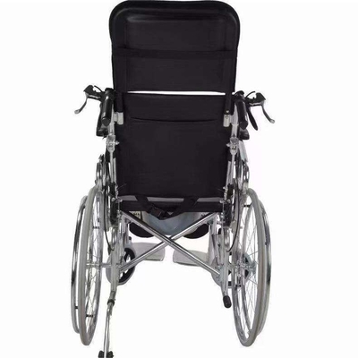 Vielseitige Funktionalität 24 Zoll Reifengröße Rehabilitation Therapie Stahl Rollstuhl Handbuch