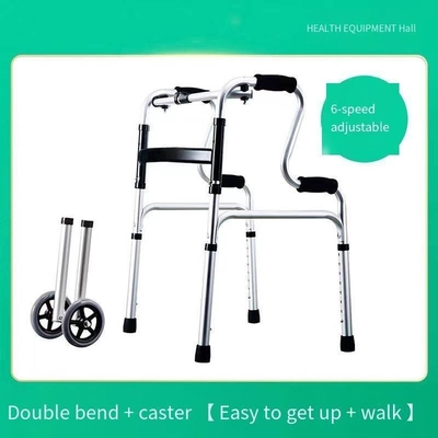 Ausgestopfter, zusammenklappbarer Aluminiumwalker für behinderte Erwachsene
