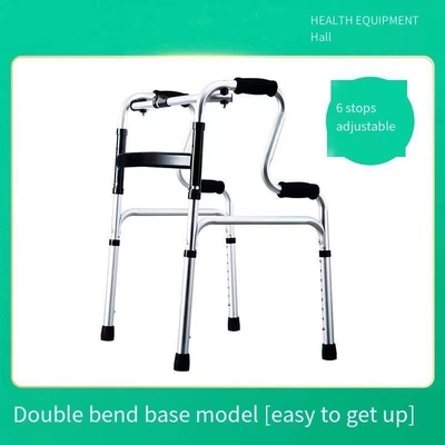 Ausgestopfter, zusammenklappbarer Aluminiumwalker für behinderte Erwachsene