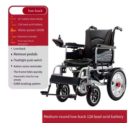 24 V Spannung Leichtgewicht Klappkraft Elektrischer Rollstuhl für die Rehabilitation älterer Menschen