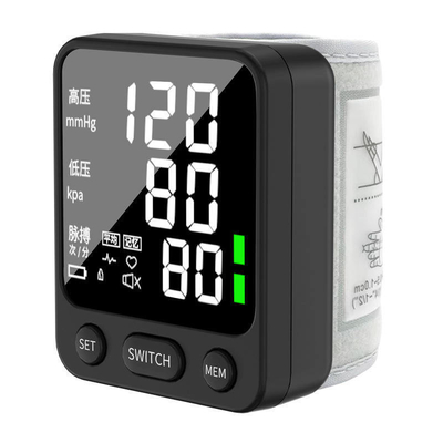 Stecker-Stromversorgung Handgelenktyp Digitales automatisches Bp-Meter für den Messbereich 60-240