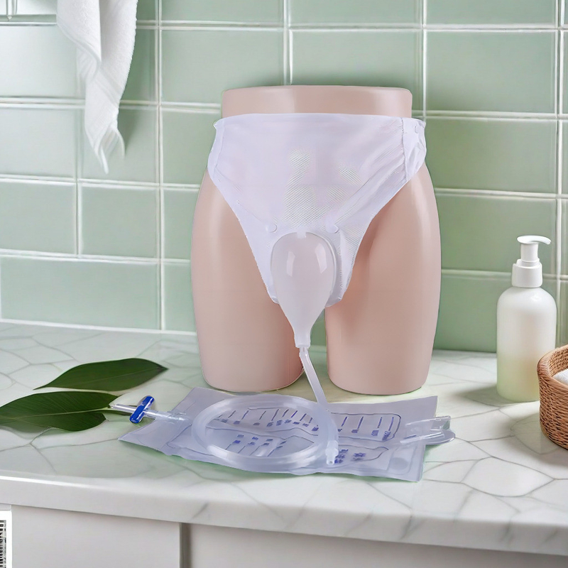 Ausnehmbarer tragbarer pädiatrischer Urinal für Männer Bequemer Urin-Blasenbeutel