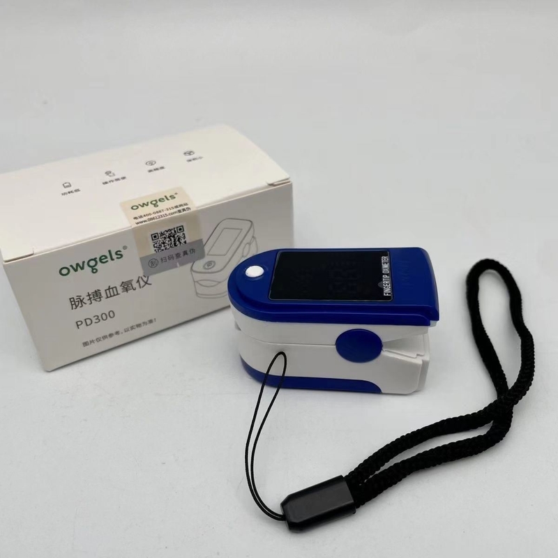 PD300 Krankenwagen-Ausrüstung Fingerspitzen-Puls-Oximeter mit Farbbildschirm in blauer Farbe